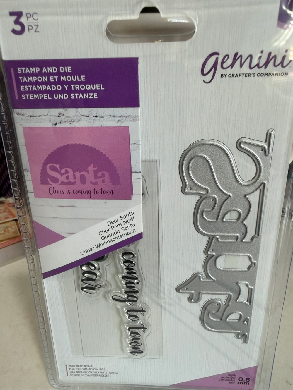 Crafters Companion ‘Santa’ Stamp & Die Set